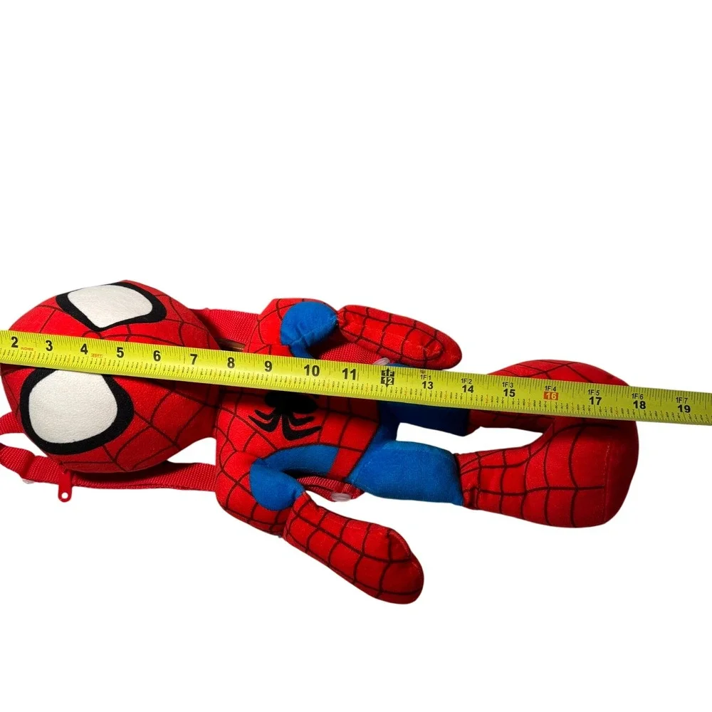Marvel Spidey‎ and His Amazing Friends Spiderman Plush Backpack Red Blue 18 Inch